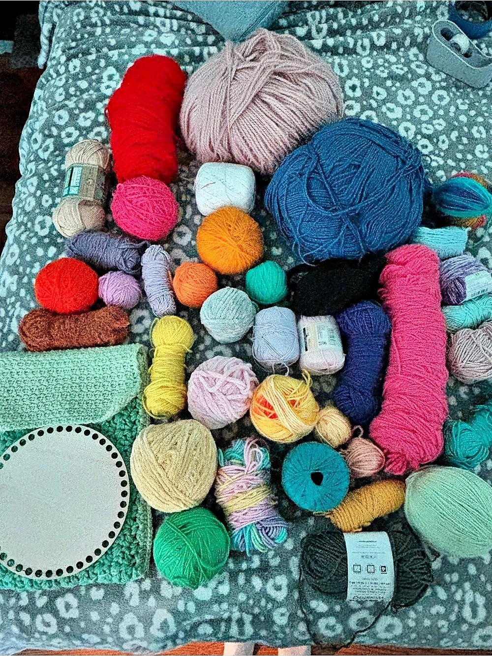 Multicolor Yarn Craft Lot